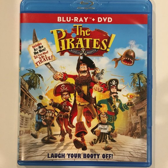 Columbia/Sony THE PIRATES! BAND OF MISFITS Blu-Ray & DVD Set - Picture 1 of 5